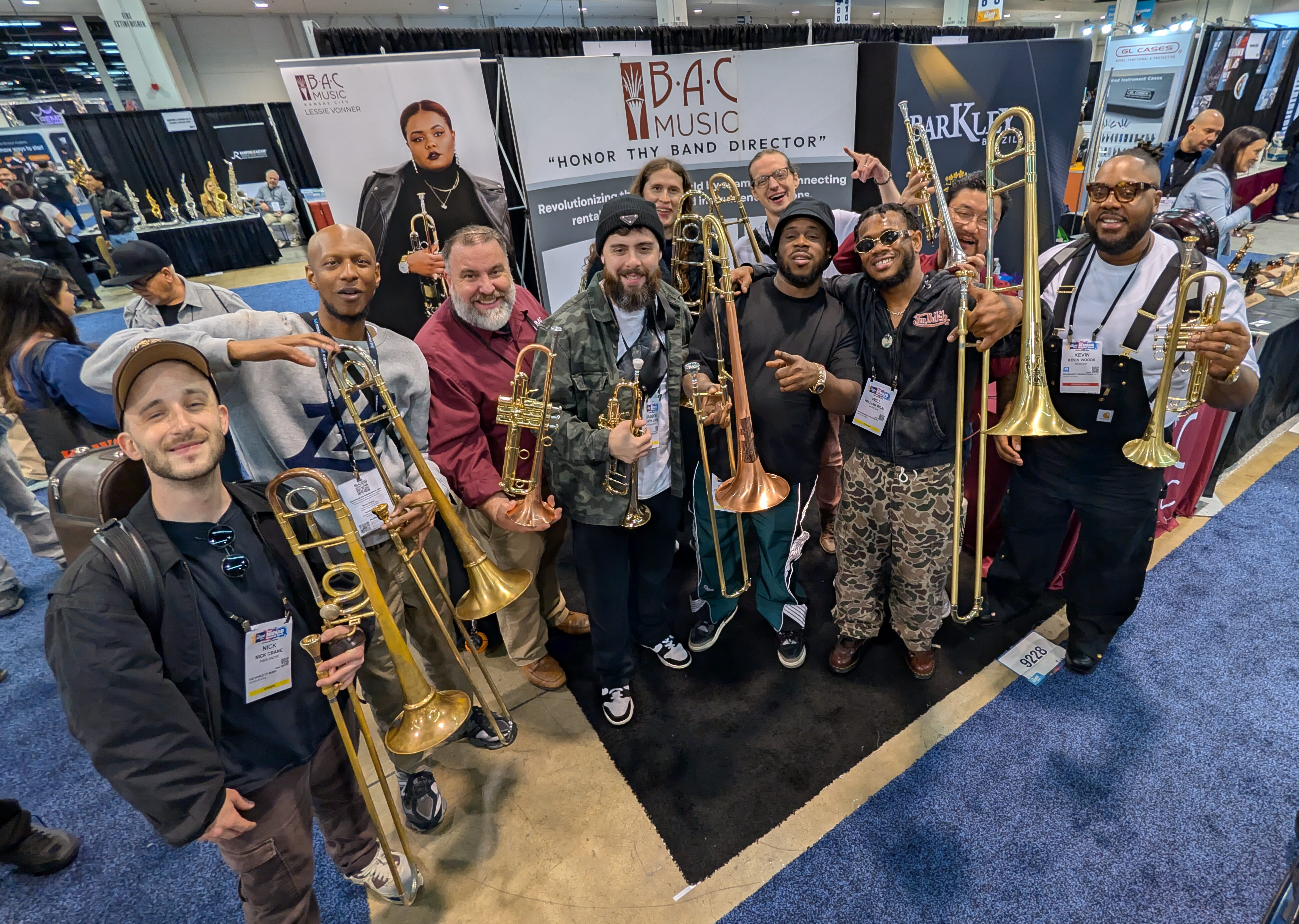 Student playing instrument